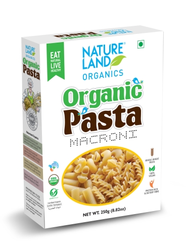 Organic Pasta Macroni Front open Final