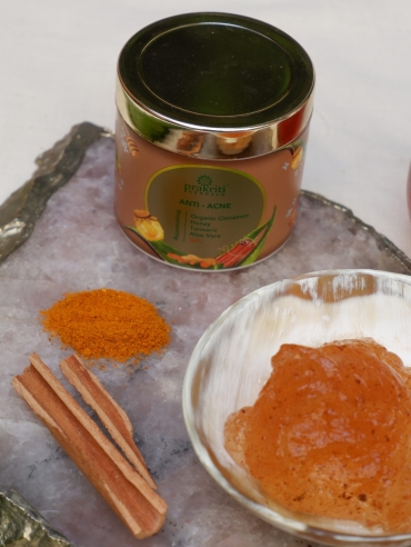 Anti -Acne Organic Cinnamon Honey Turmeric Aloevera Gel