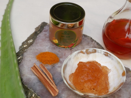 Anti -Acne Organic Cinnamon Honey Turmeric Aloevera Gel